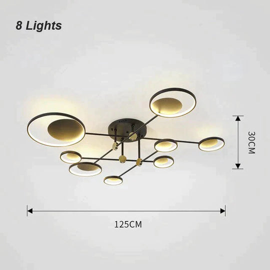 Modern LED Ceiling Light Living Room Lighting Fixture Bedroom Kitchen Surface Mount Ceiling Lamp Remote Control