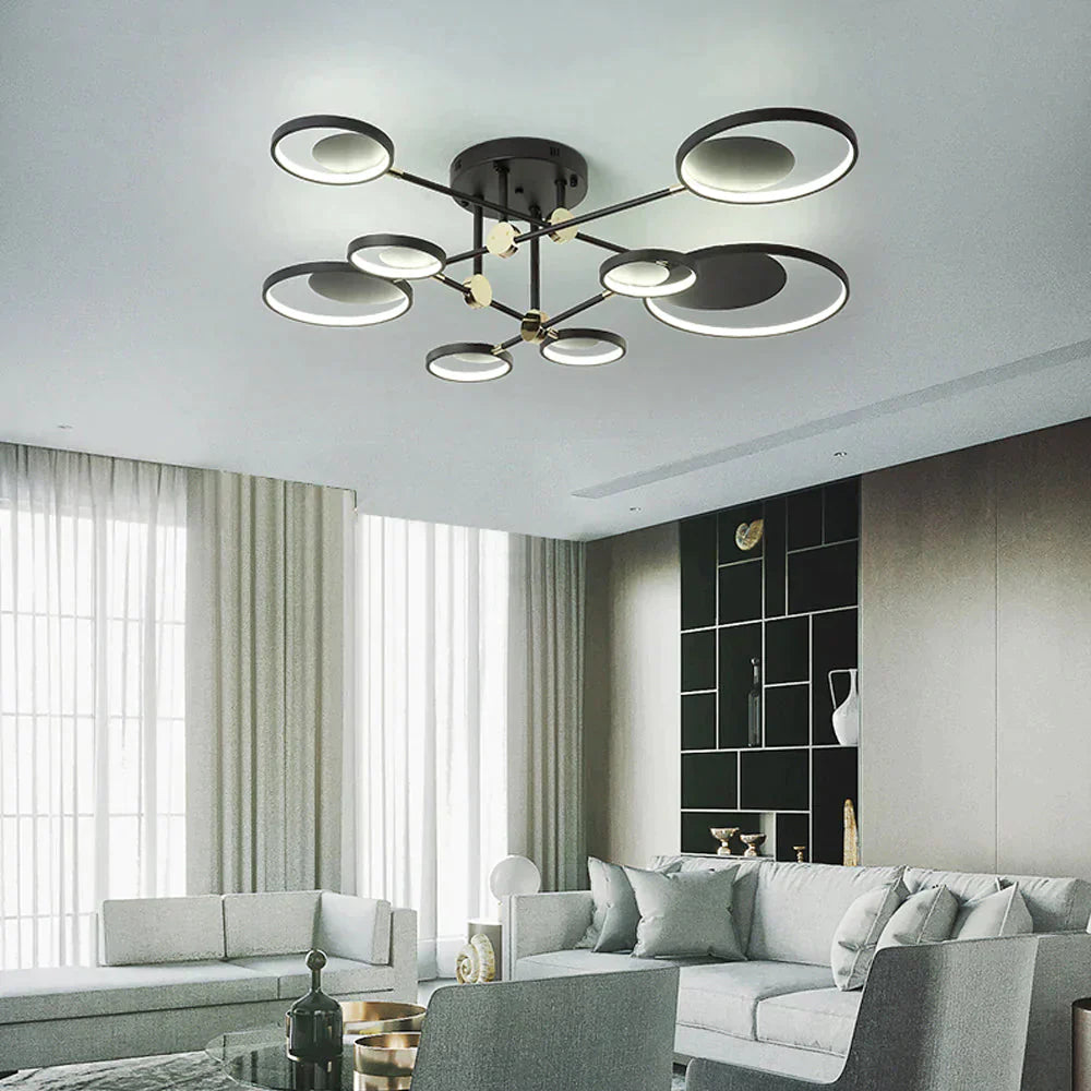 Modern LED Ceiling Light Living Room Lighting Fixture Bedroom Kitchen Surface Mount Ceiling Lamp Remote Control