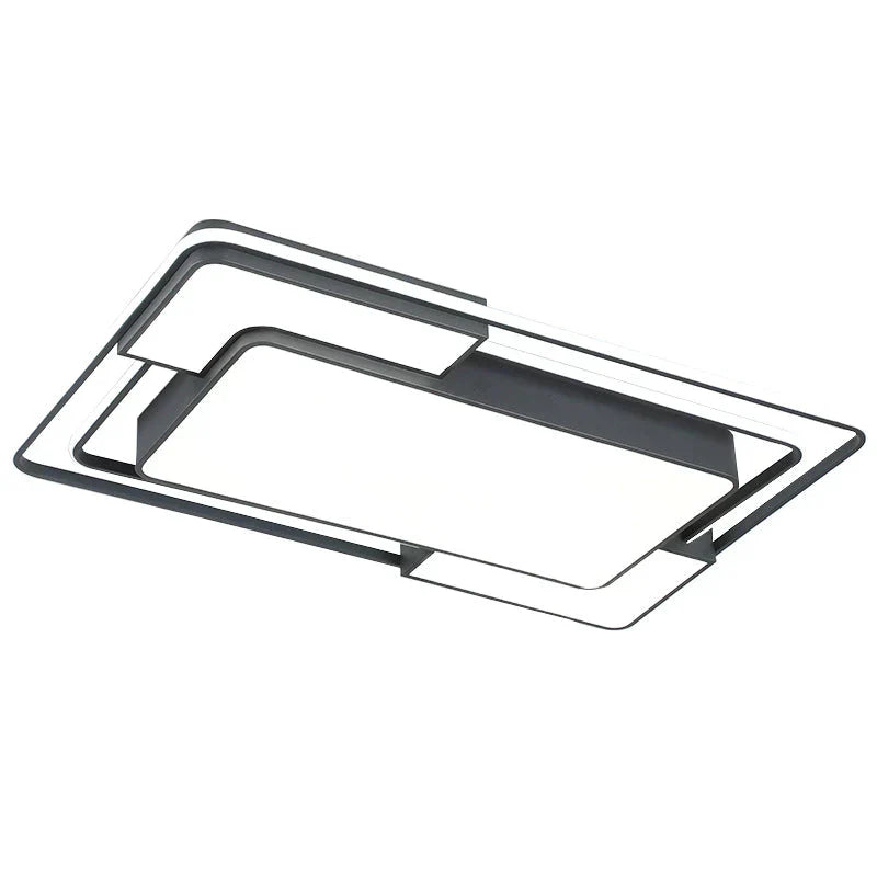 Modern LED Ceiling Light With Remote Control For Living Room Bedroom  Surface Mounted Ceiling Lights White Black Body Color Dero