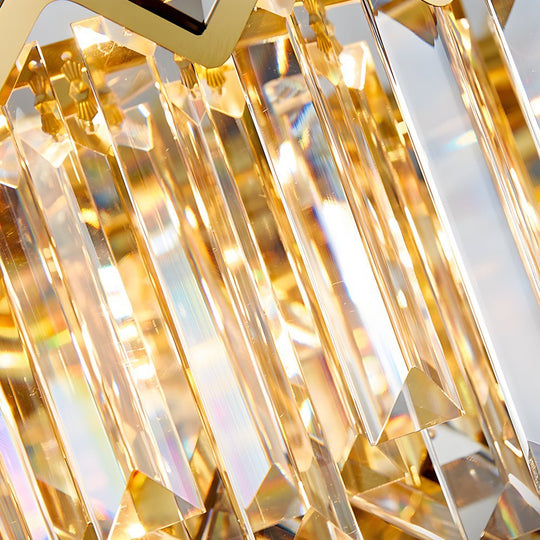 Modern LED Dimmable Dining Room Crystal Chandelier – Round or Rectangle