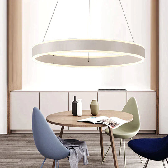 Modern Led Ring Pendant Lights For Dinning Room Living Room Restaurant Kitchen Luminaire Suspended Pendant Lamp