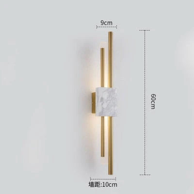 Modern Marble Led  Wall Lamp For Living Room Bedroom Bathroom Loft Decor