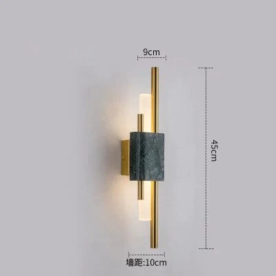 Modern Marble Led  Wall Lamp For Living Room Bedroom Bathroom Loft Decor