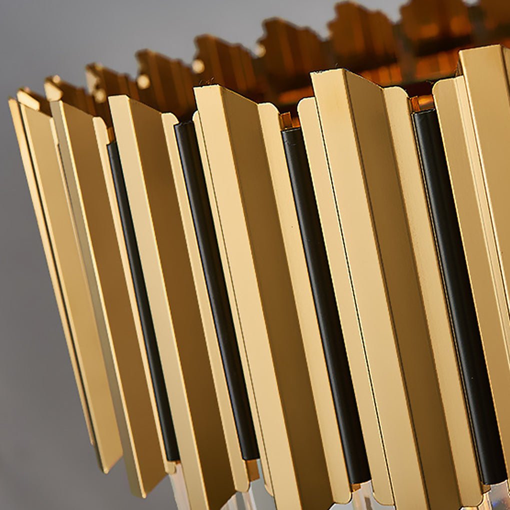 Modern Minimalist LED Crystal Chandelier for Living, Dining, or Bedroom