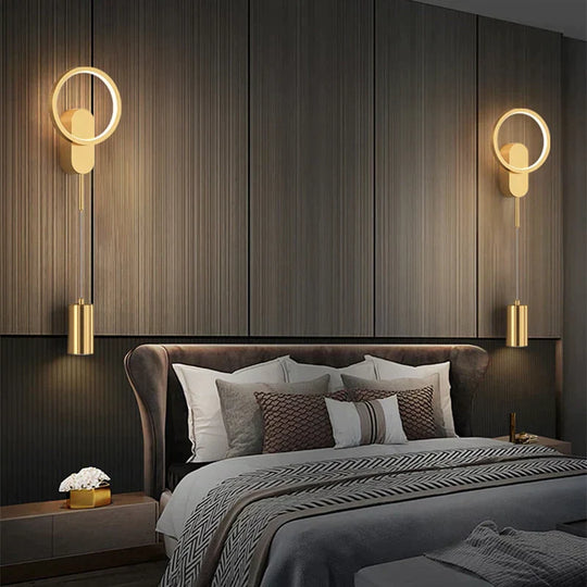 Modern Nordic LED Wall Lamp For Bedroom Black/Gold