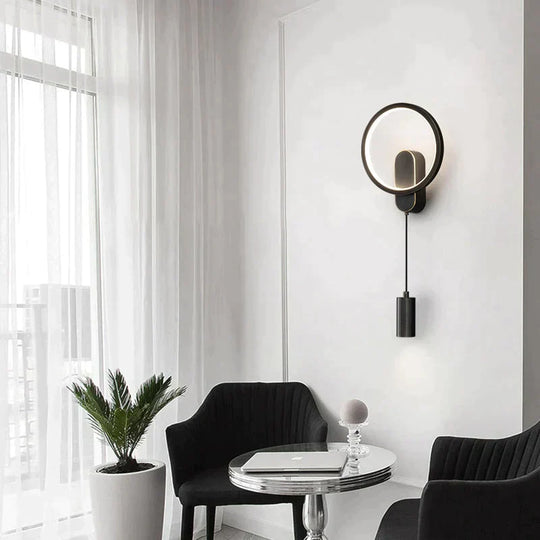 Modern Nordic LED Wall Lamp For Bedroom Black/Gold