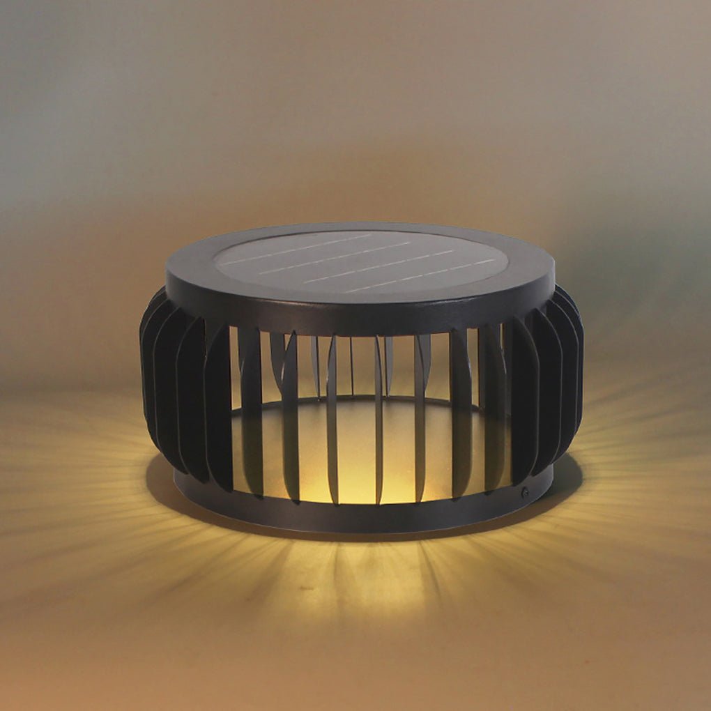 Modern Outdoor Waterproof Solar LED Garden Lamp with Three-Color Dimming