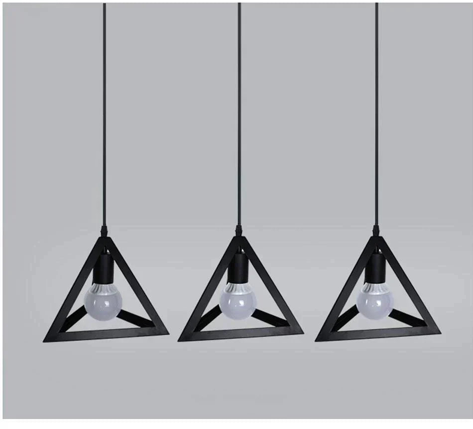 Modern Pendant Light Black Iron Hanging Cage Vintage E27Led Lamp Bulb Industrial Loft Retro Dining Room Restaurant Bar Counte