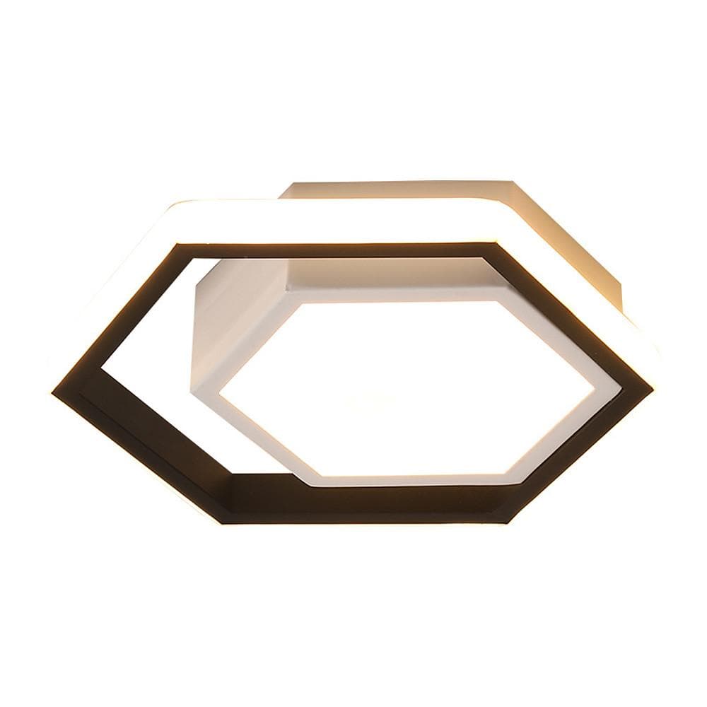 Hexagon Shaped LED Modern Flush Mount Ceiling Light