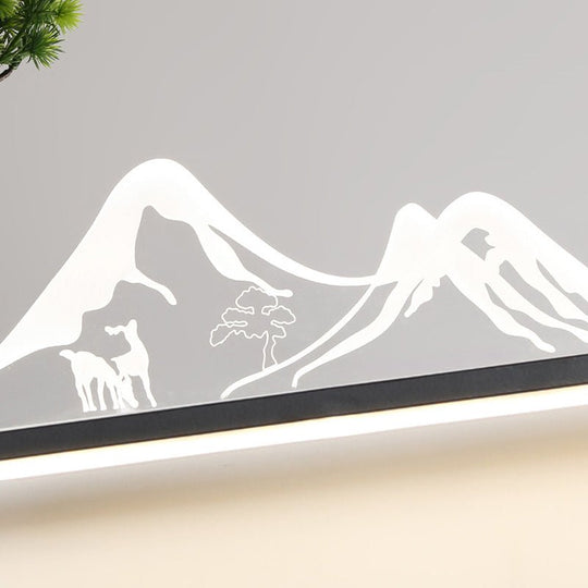 Mountain Scenery Waterproof LED Outdoor Wall Light