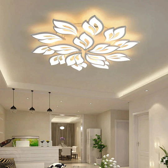 New LEDs Chandelier Modern Flowers For Living Room Bedroom Remote Control/APP Support Home Design Lighting Fixtures