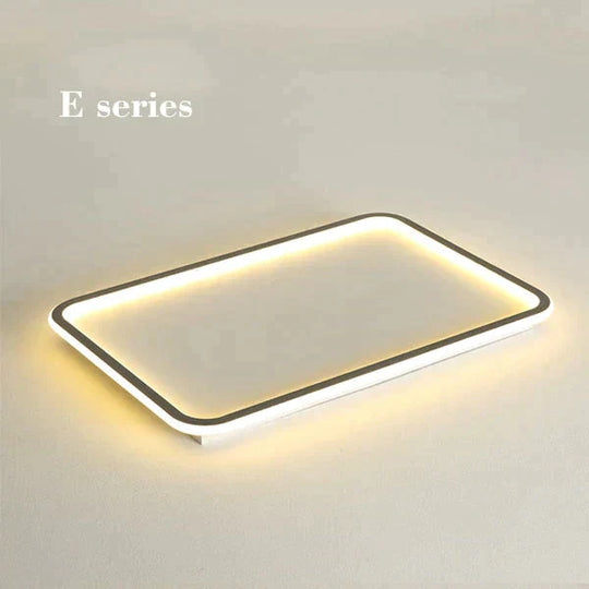 New modern black,white ultra-thin led ceiling light rectangular, round bedroom lamp living room lamp led ceiling lamp