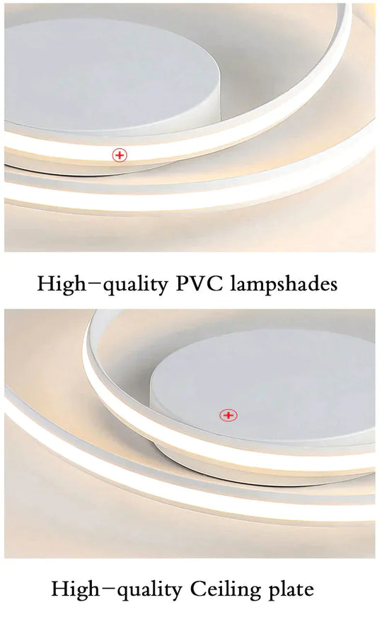 New Modern Ceiling Light For Living Room Bedroom Dining Room White&Black Aluminum Alloy Ceiling Lamp Light Fixtures