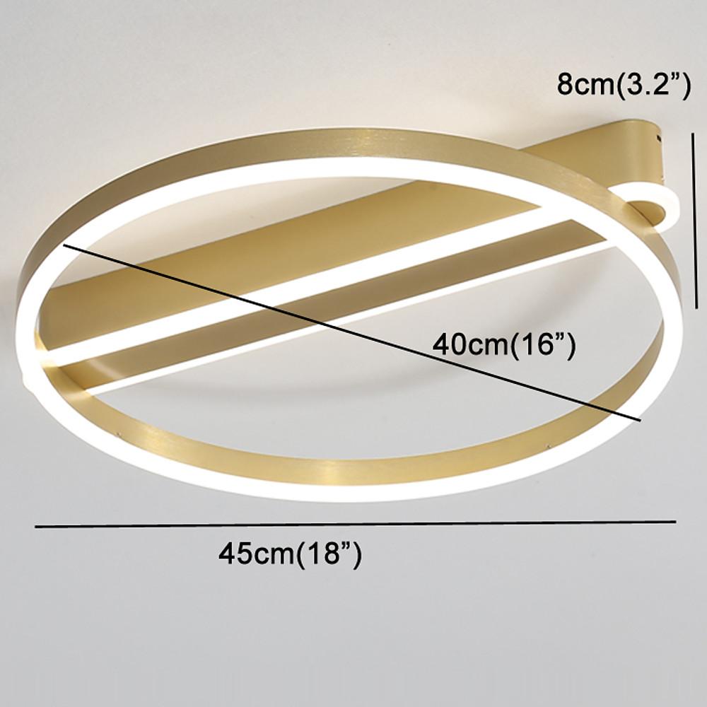 Circle Linear Dimmable LED Modern Ceiling Light – Flush Mount Design