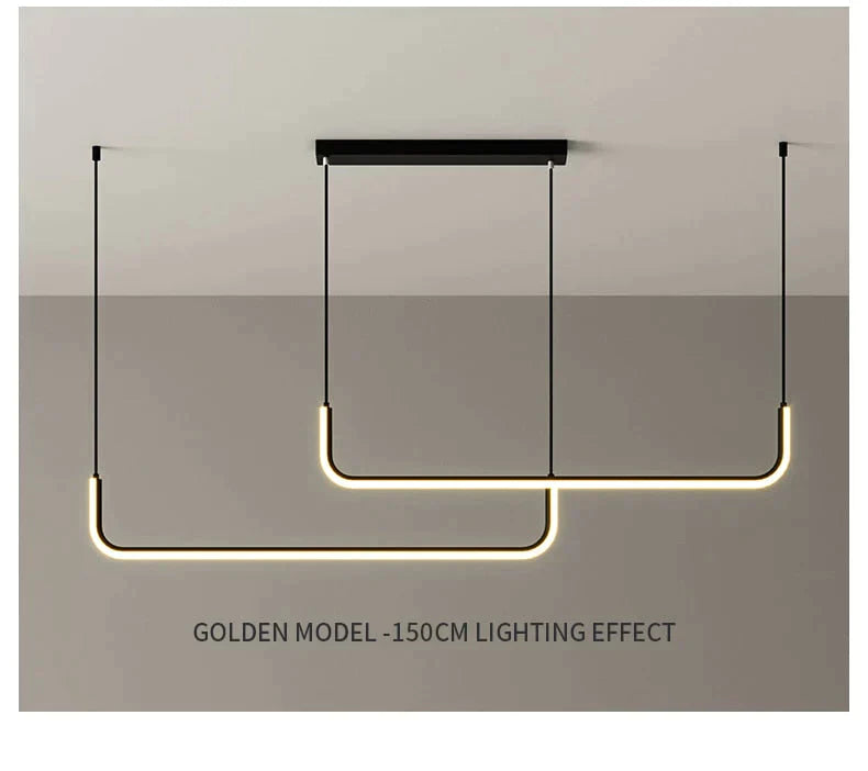 Nora - Linear LED Ceiling Chandelier