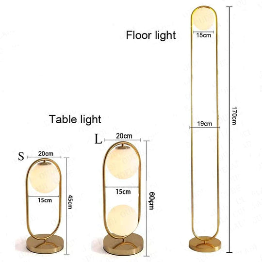 Nordic Art Deco Golden Body Table Lamp Metal Base Plate Modern Minimalist Frosted Glass Led Desk Lamp For Study/Bed Room