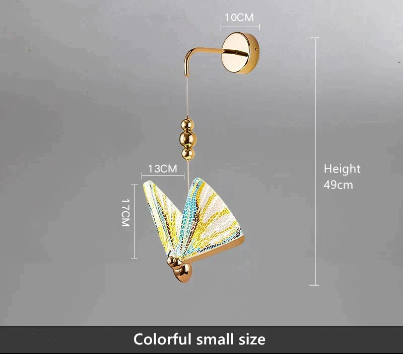 Nordic Butterfly Led Wall Light for Bedroom