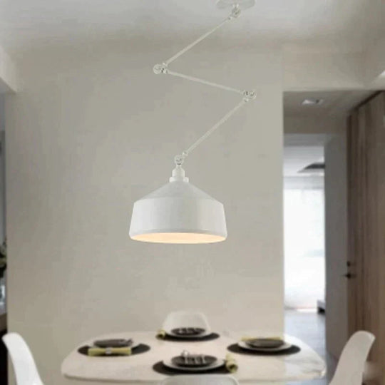 Nordic DIY Personality  Pendant Lights  Folding Iron Lamp Hanging Lamp Bedroom Study Bar Restaurant  Creative Adjustable  Lights