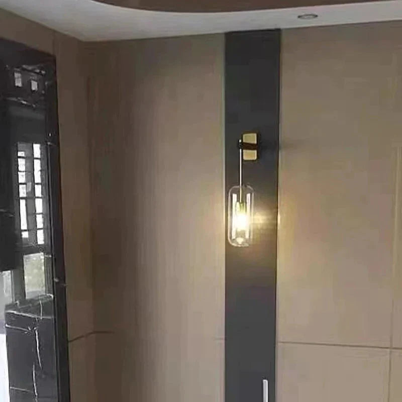 Nordic Modern Decor Glass Lampshade for Bedroom Study Room Stairs Art Wall Lamp