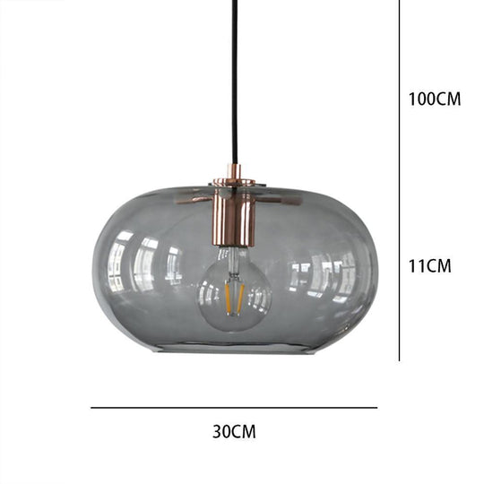 Artistic Electroplated Glass LED Nordic Pendant Light