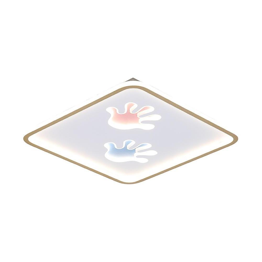 Round Hands Image LED Nordic Flush Mount Ceiling Light