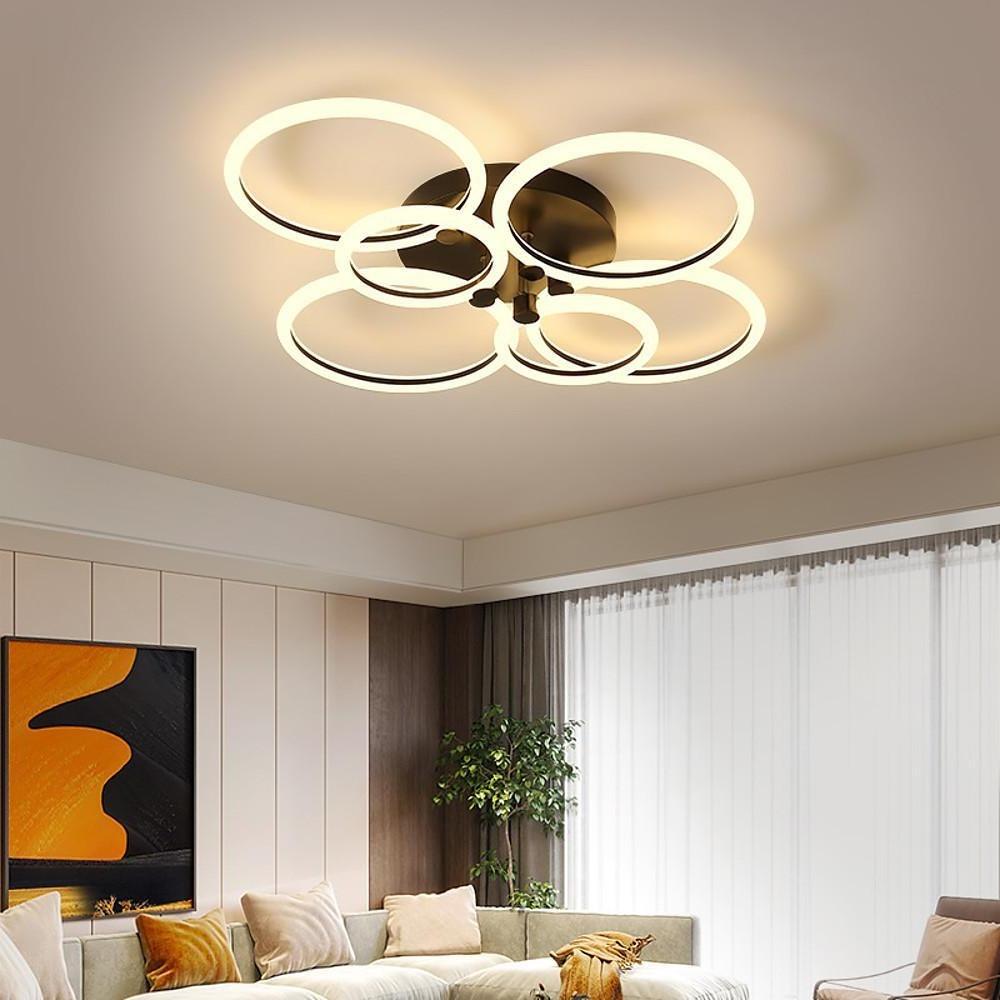 Circular Ring Dimmable LED Modern Flush Mount Ceiling Light