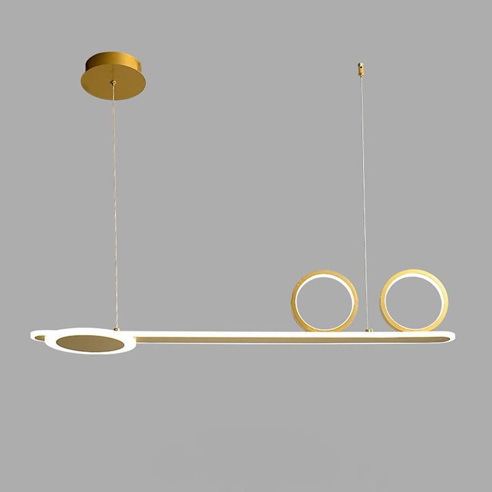 3 Circles Linear Design LED Modern Ceiling Lights White Black Gold Pendant Lighting
