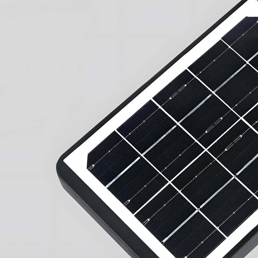 Outdoor Black LED Solar Wall Light