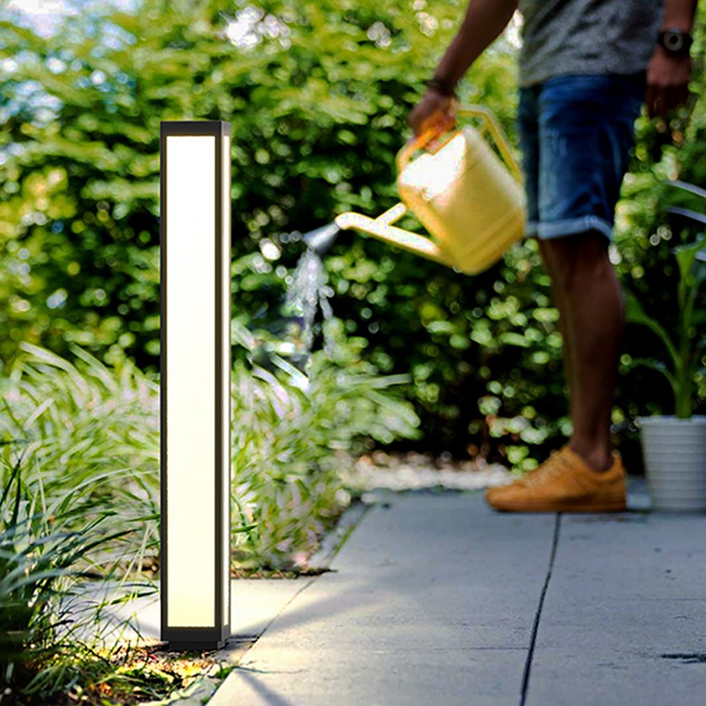 Outdoor Bollard Light Waterproof Garden Solar LED Landscape Lighting