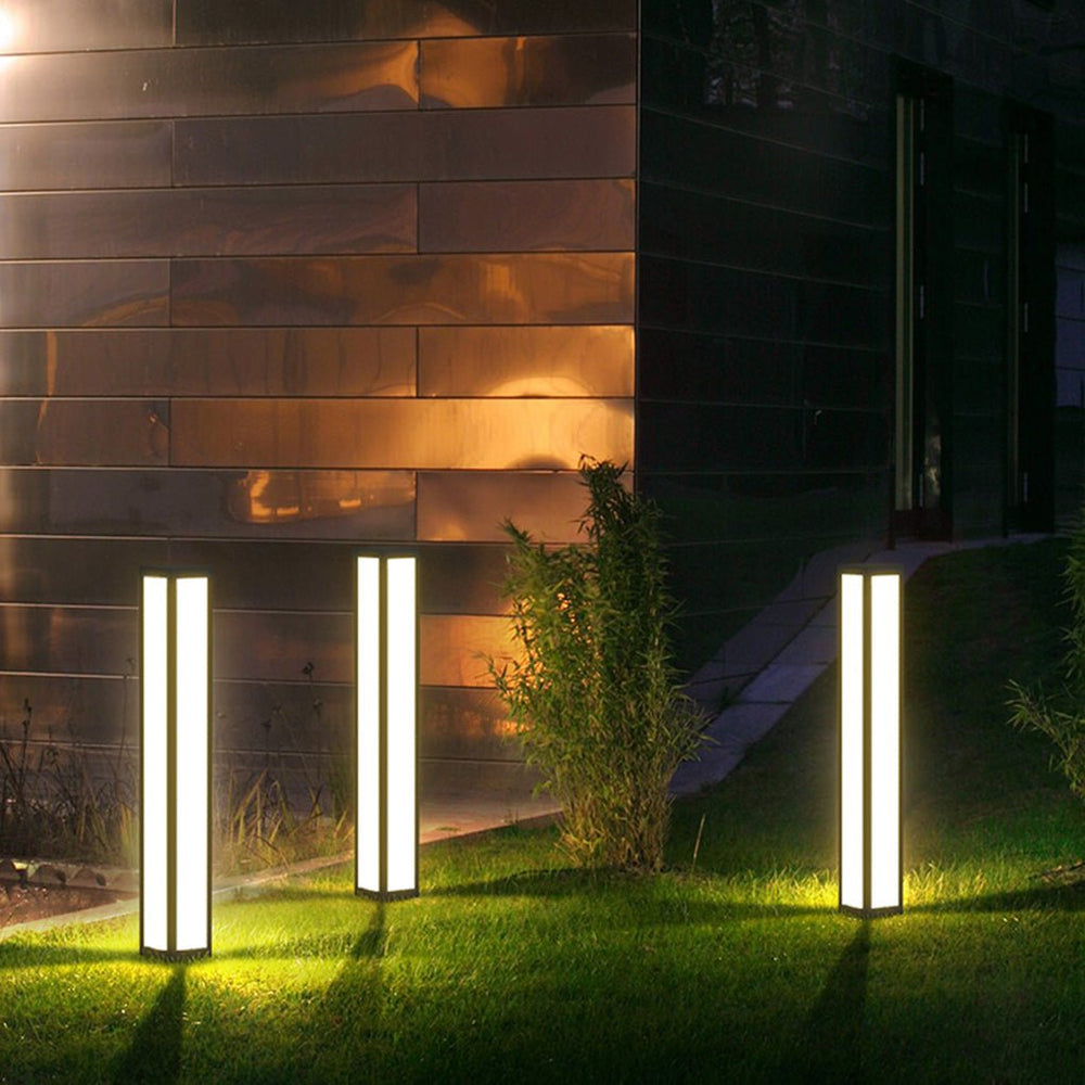 Outdoor Bollard Light Waterproof Garden Solar LED Landscape Lighting