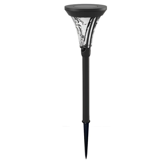 Outdoor Solar LED Post Light with Water Glass Lens