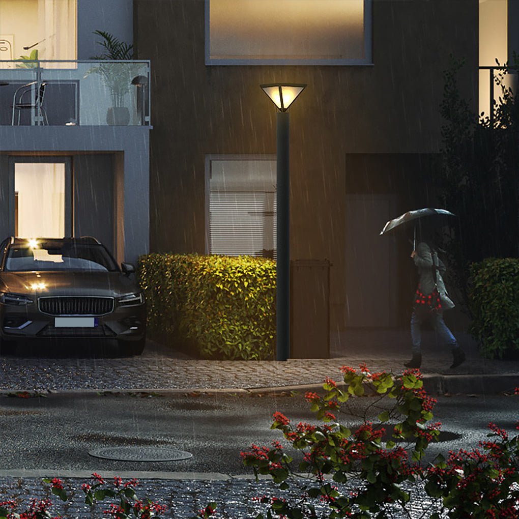 Waterproof LED Solar Outdoor Lamp Post Light