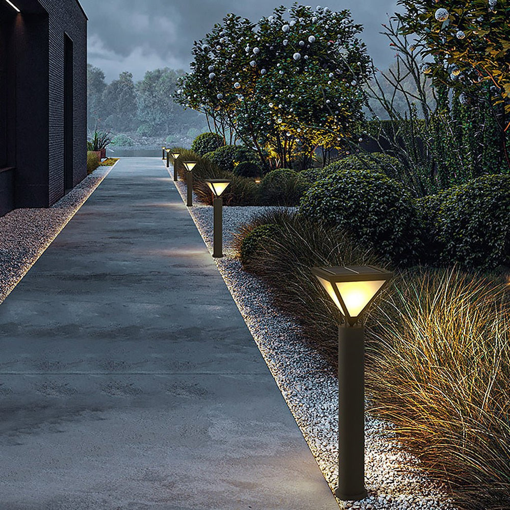 Waterproof LED Solar Outdoor Lamp Post Light