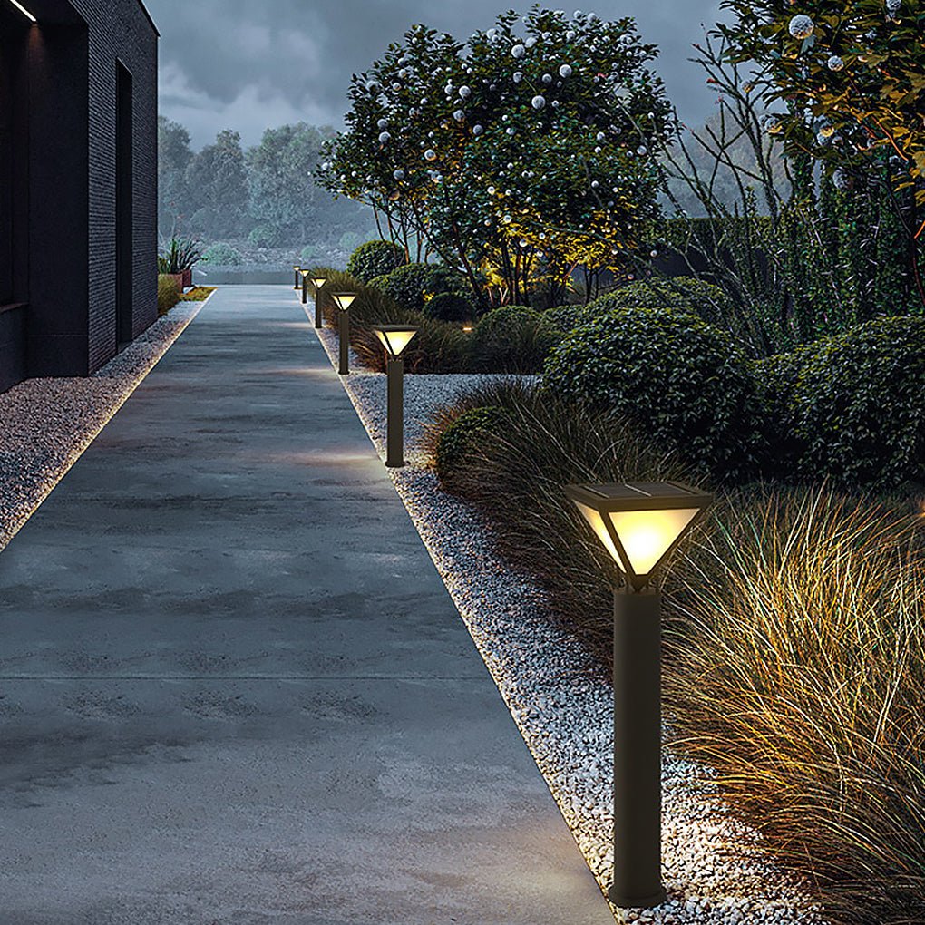 Waterproof LED Solar Outdoor Lamp Post Light