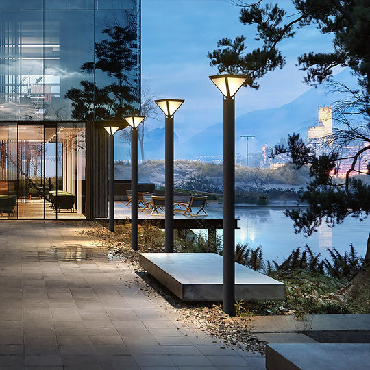 Waterproof LED Solar Outdoor Lamp Post Light