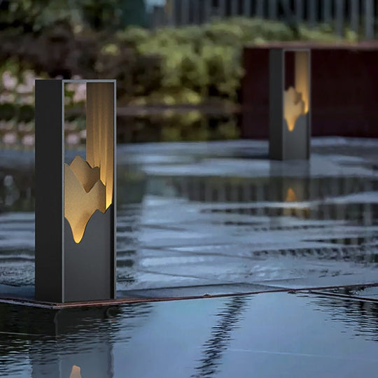 LED Mountain Scenery Path Lights Waterproof Landscape Lighting for Outdoor Elegance