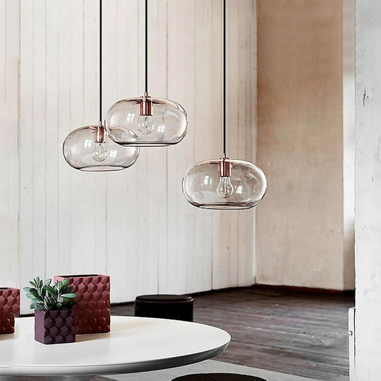 Artistic Electroplated Glass LED Nordic Pendant Light