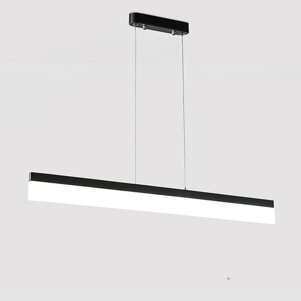 Modern Linear Aluminum Acrylic LED Pendant Light