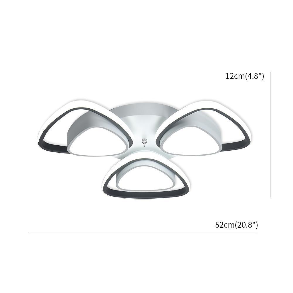 Unique Geometric LED Metal Flush Mount Ceiling Light
