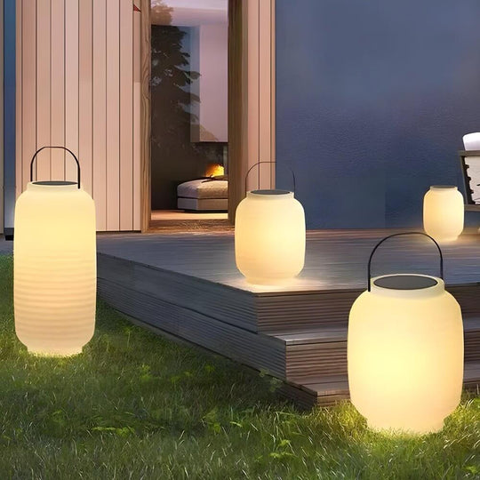Portable LED RGB Outdoor Sound Lantern USB or Solar