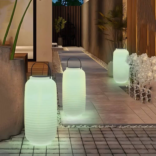 Portable LED RGB Outdoor Sound Lantern USB or Solar