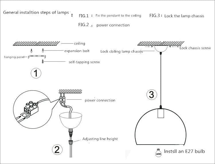 Post Modern Single Head Chandelier American Style Three Head Dining Room Chandelier Acrylic Led Bedside Lamp