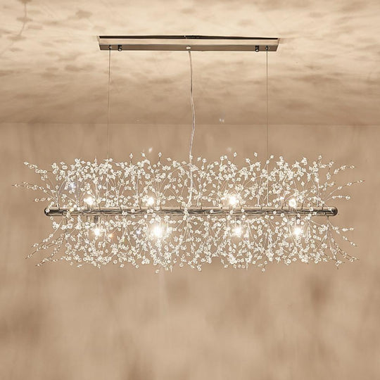 Dazzling Crystal LED Modern Chandelier – Pendant Hanging Lamp