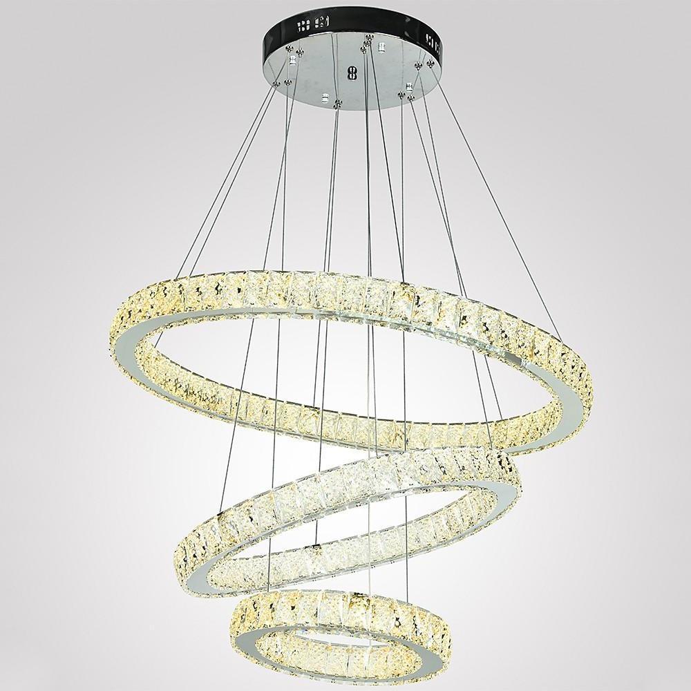 Geometrical Design Circle LED Crystal Chandelier