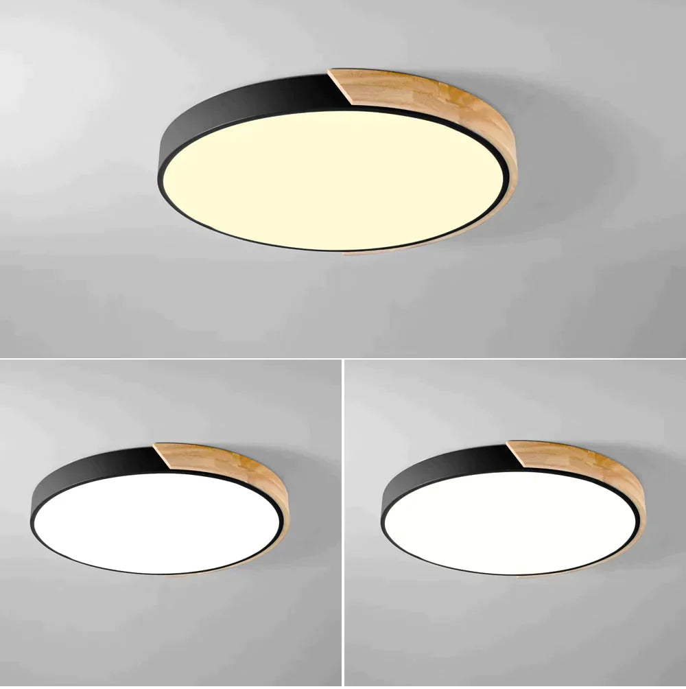 Colorful Nordic Wood led Ceiling Lights