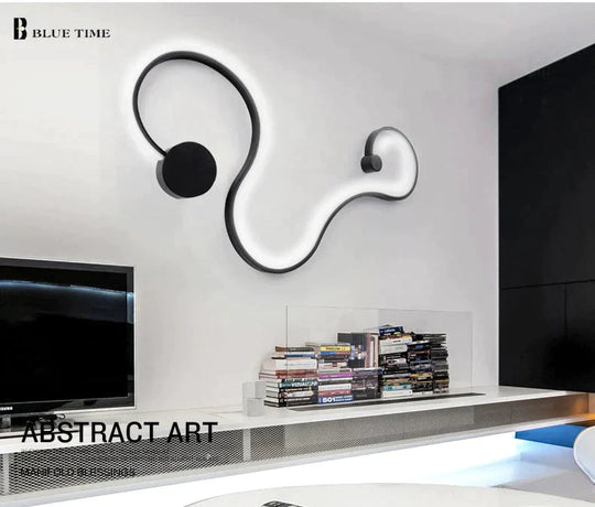 Simple Modern LED Ceiling Light Black&White Body  Lustres Led Ceiling Lamp Living Room Bedroom Beside room Luminaire