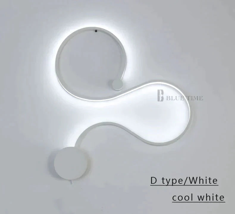 Simple Modern LED Ceiling Light Black&White Body  Lustres Led Ceiling Lamp Living Room Bedroom Beside room Luminaire