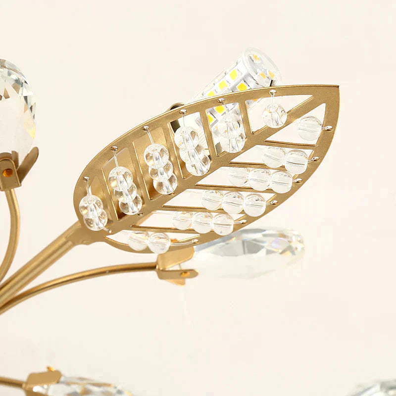 Modern Ceiling Light For Living Room Led Crystal Ceiling Lamp Bedroom Crystal Lamps Dining Gold Loft Lighting Crystal Fixtures