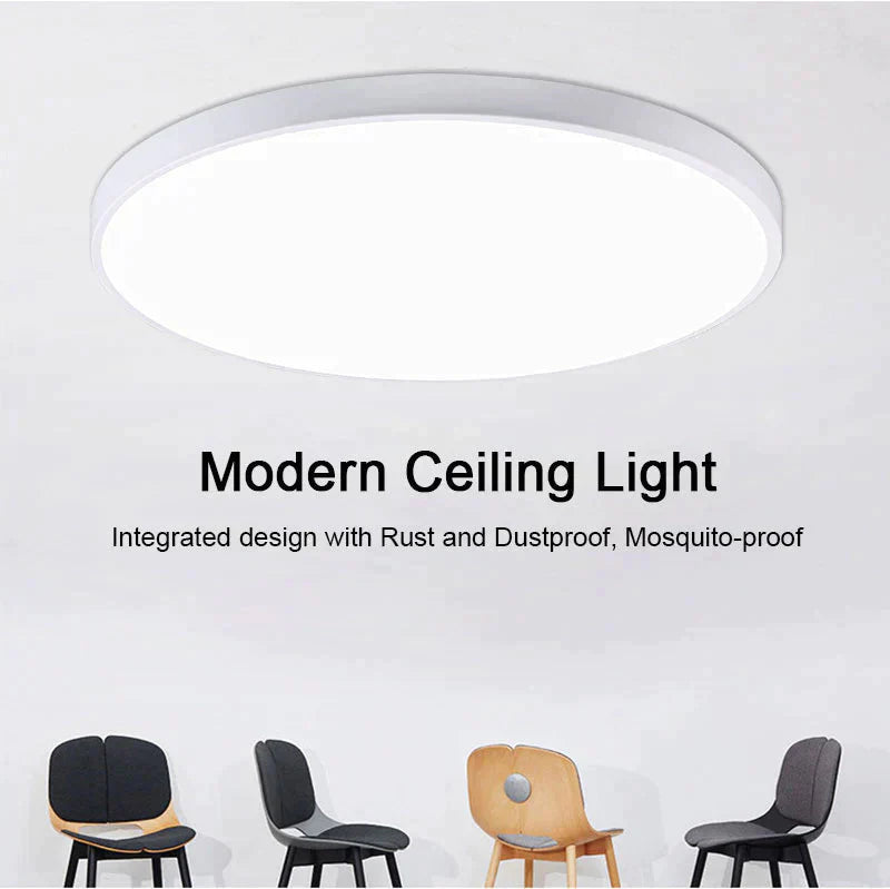 LED Ceiling Light Acryl Alloy Modern Lamp Living Room Lighting Round & Square 3CM Super Thin LED Light for Bedroom Kitchen