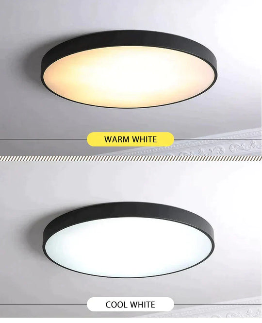 Metal Modern Led Ceiling Light Black&White Simple Led Chandelier Ceiling Lamp For Living Room Bedroom Dining Room Light Fixtures